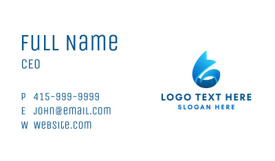 Blue Ribbon Water Business Card