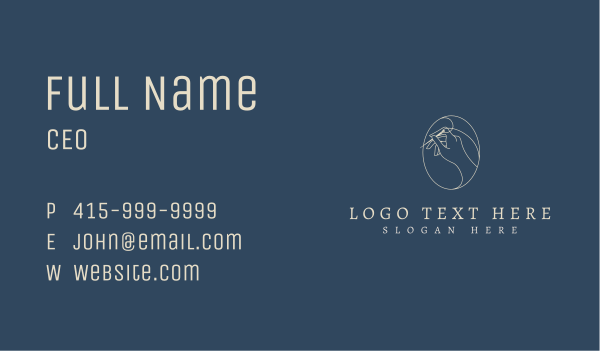 Elegant Tailor Hand Business Card Design Image Preview