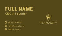 Financial Crown Graph Business Card Design