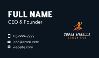 Power Lightning Woman Business Card Image Preview
