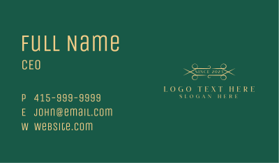 Luxury Artisan Shears Business Card Image Preview