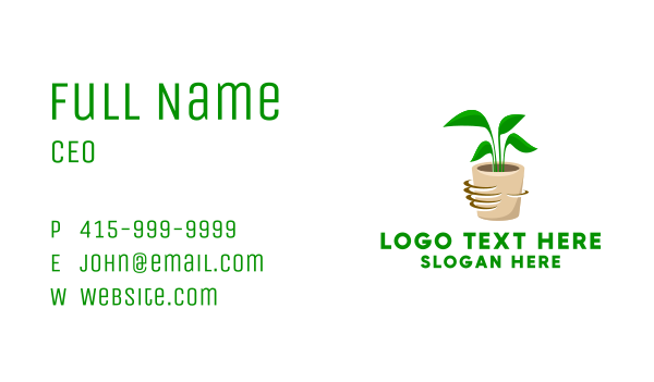 Gardening House Plant  Business Card Design Image Preview