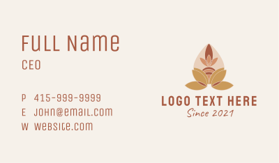 Boho Scented Candle Business Card Image Preview