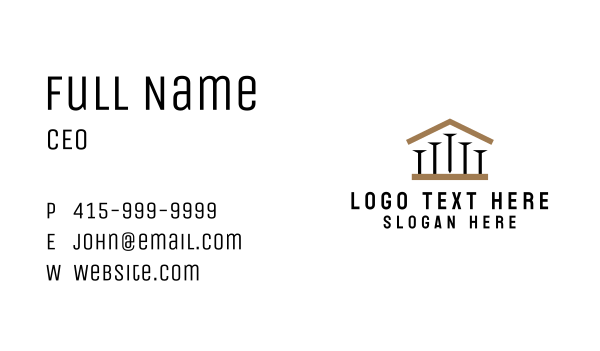 Construction Repair Nail Business Card Design Image Preview
