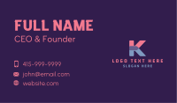 Cyber Tech Letter K Business Card Image Preview