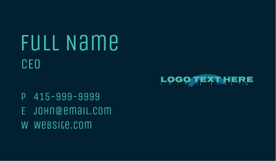 Brush Paint Wordmark Business Card Image Preview