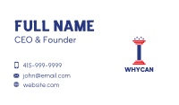 USA Fitness Pillar Business Card Image Preview