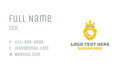Royal Shield Camera Business Card Image Preview