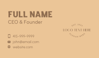 Classy Fashion Business Wordmark Business Card Image Preview