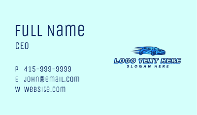 Fast Automotive Car Business Card Image Preview