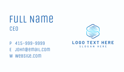 Digital Media Wave Business Card Image Preview