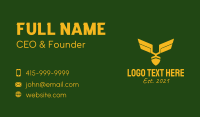 Golden Military Badge Business Card Image Preview