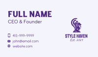 Violet Greece Warrior  Business Card Image Preview