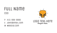 Yellow Skull Business Card Image Preview