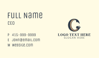 Beauty Boutique Letter C Business Card Image Preview