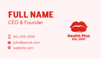 Sexy Red Lips  Business Card Image Preview