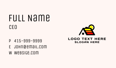 Sun Roof House Business Card Image Preview