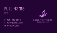 Purple Butterfly Molecule Business Card Image Preview