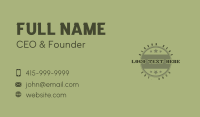 Military Star Circle  Business Card Design