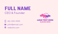 Pink Hippo Family Conservation Business Card Design