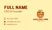 Orange Fruit Basket  Business Card Design
