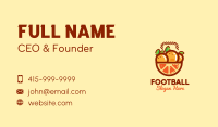 Orange Fruit Basket  Business Card Image Preview