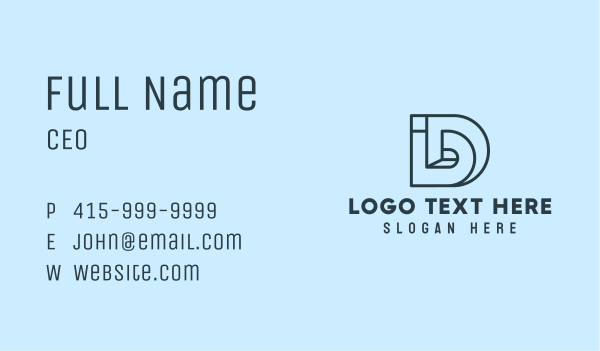 Corporate I & D Business Card Design Image Preview