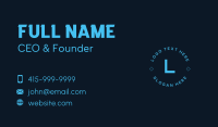 Modern Tech Letter Business Card Preview