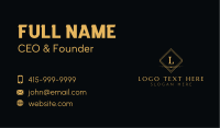 Premium Elegant Letter Business Card Design