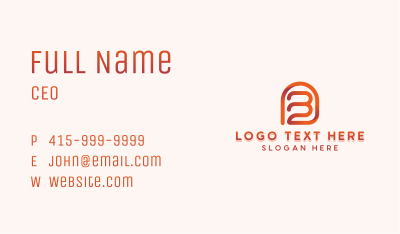 Creative Studio Letter B Business Card Image Preview