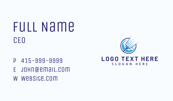 Mop Cleaning Sanitation Business Card Design Image Preview