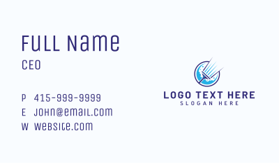 Mop Cleaning Sanitation Business Card Image Preview