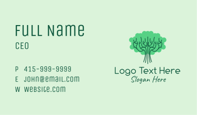 Green Tree Park  Business Card Image Preview