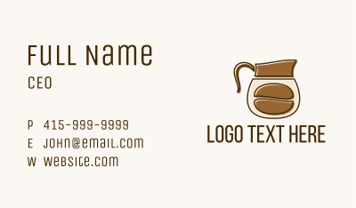 Coffee Bean Pot Business Card Image Preview