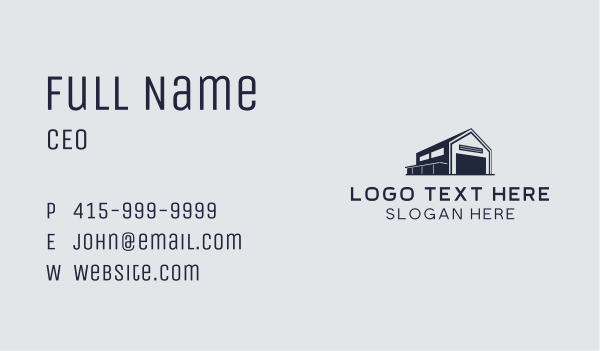 Building Warehouse Facility Business Card Design Image Preview