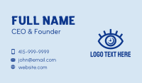 Eye Surveillance Clock  Business Card Design