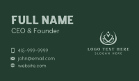 Green Yoga Wellness Business Card Preview