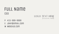 Stylish Beauty Wordmark Business Card Image Preview