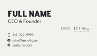 Stylish Beauty Wordmark Business Card Image Preview