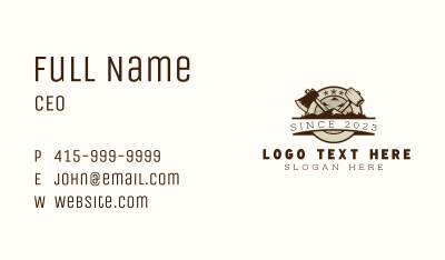 Mountain Hammer Axe Business Card Image Preview
