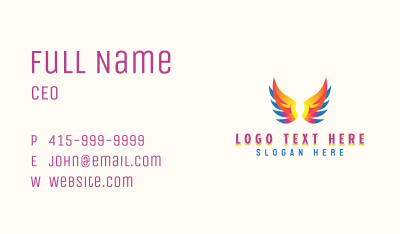 Angel Holy Wings Business Card Image Preview
