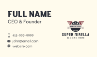 Barbell Fitness Wings Business Card Image Preview