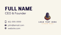 Maasai Tribe Mascot Business Card Image Preview