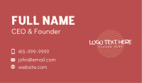 Cool Quirky Waves Business Card Design
