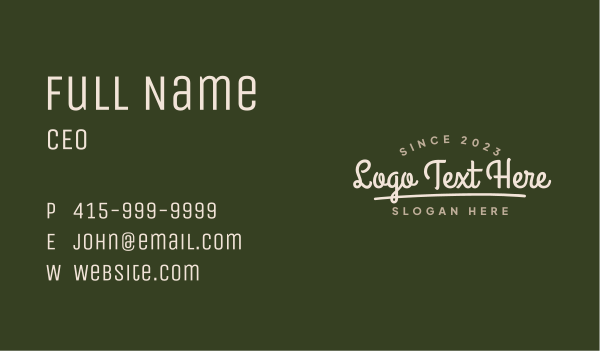 Homemade Business Wordmark Business Card Design Image Preview