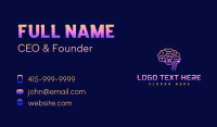 Cyber Brain Circuit  Business Card Preview