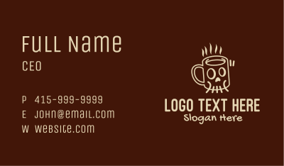 Skull Coffee Mug  Business Card
