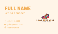 Sneakers Shoe Footwear Business Card Design