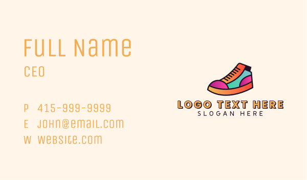 Sneakers Shoe Footwear Business Card Design Image Preview