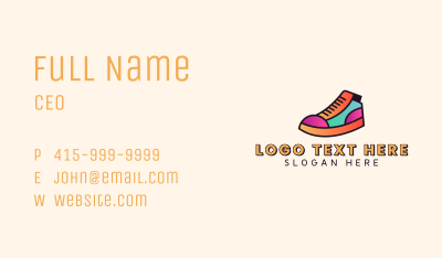 Sneakers Shoe Footwear Business Card Image Preview